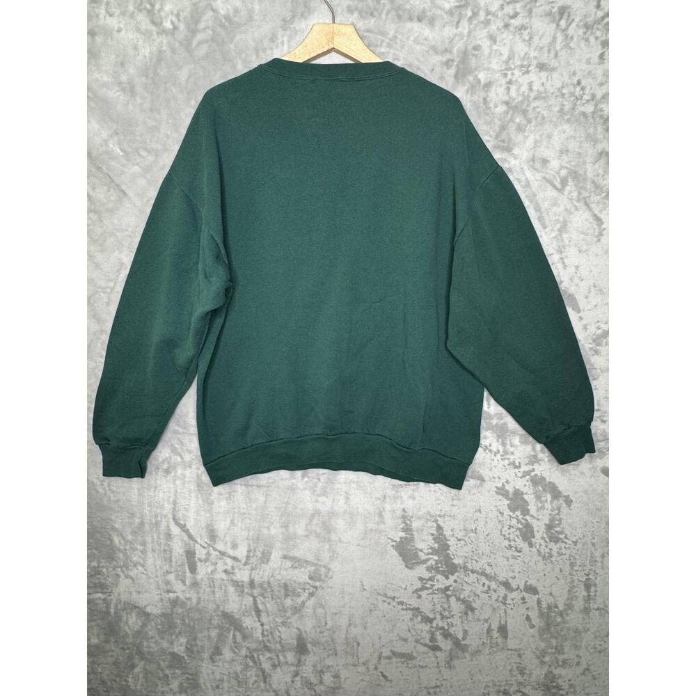 Vtg Green Bay Packers Sweatshirt Mens 2XL Green Crewneck NFL Football Delta 90s - Picture 2 of 12